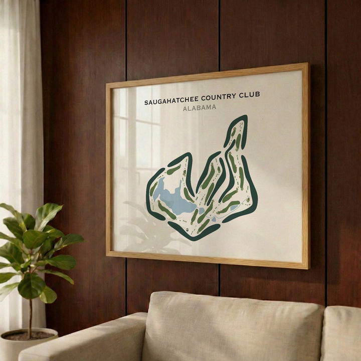 Saugahatchee Country Club, Alabama - Printed Golf Courses