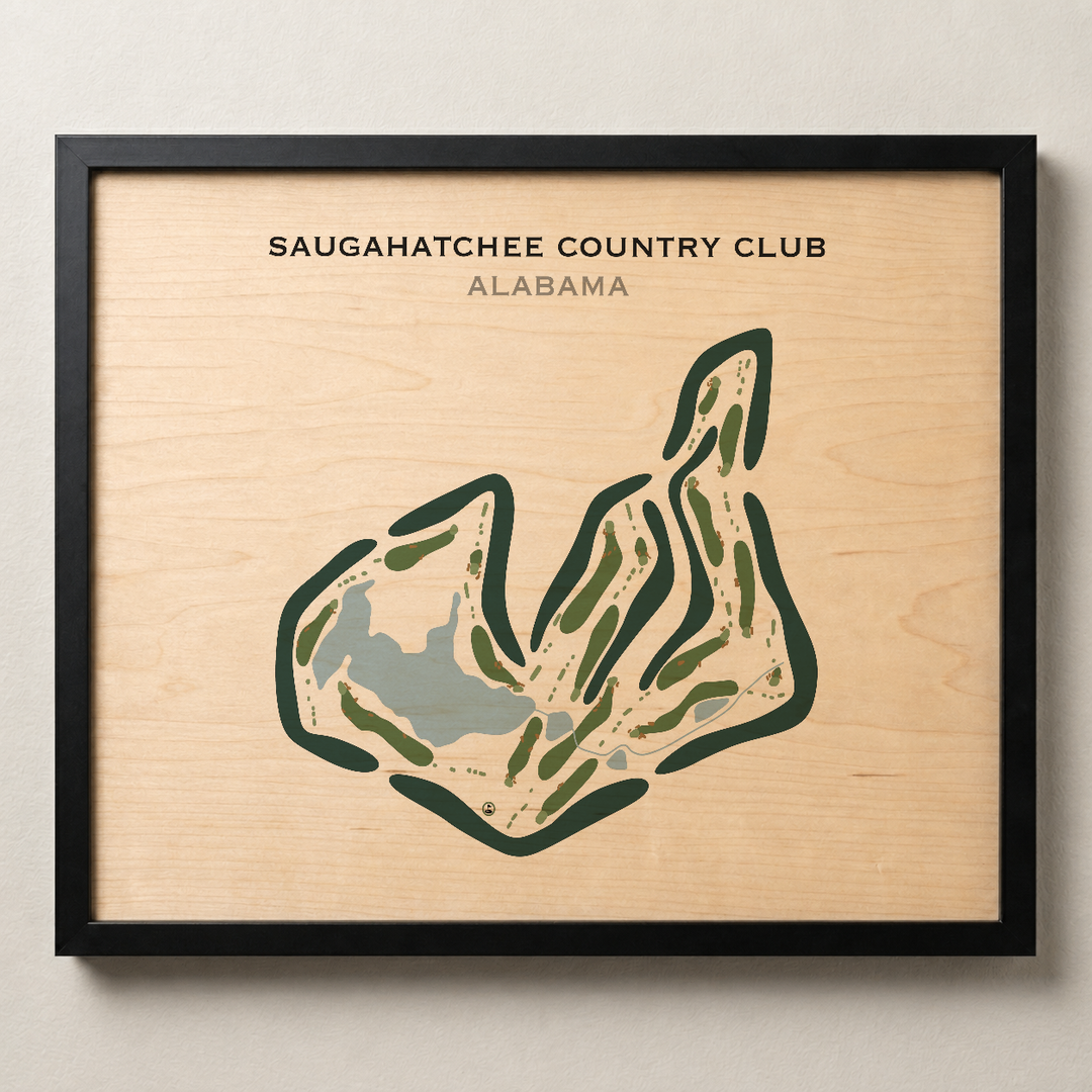 Saugahatchee Country Club, Alabama - Printed Golf Courses