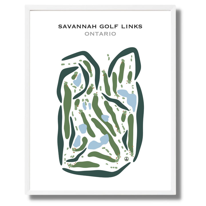 Savannah Golf Links, Ontario - Printed Golf Courses