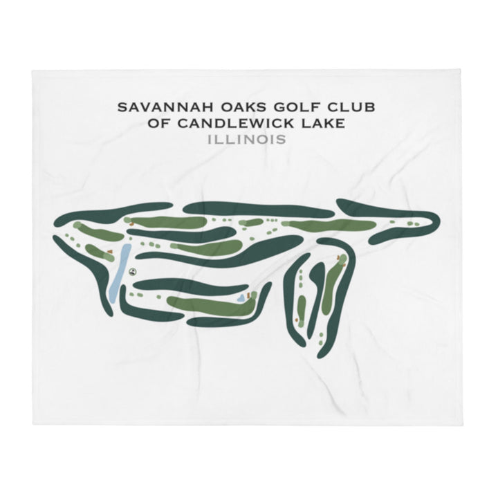 Savannah Oaks Golf Club of Candlewick Lake, Illinois - Printed Golf Course