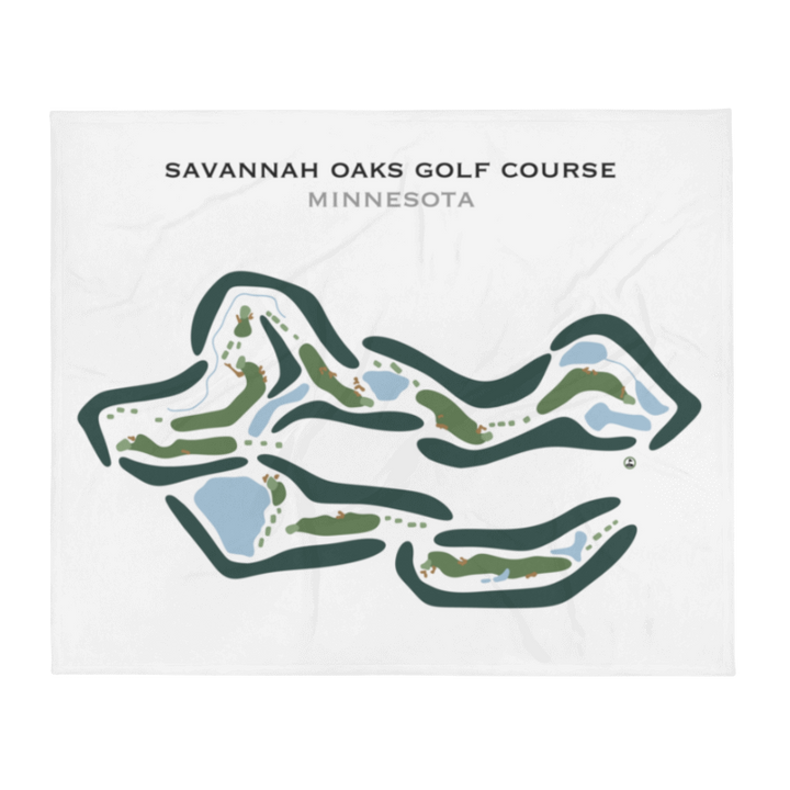 Savannah Oaks Golf Course, Minnesota - Printed Golf Courses