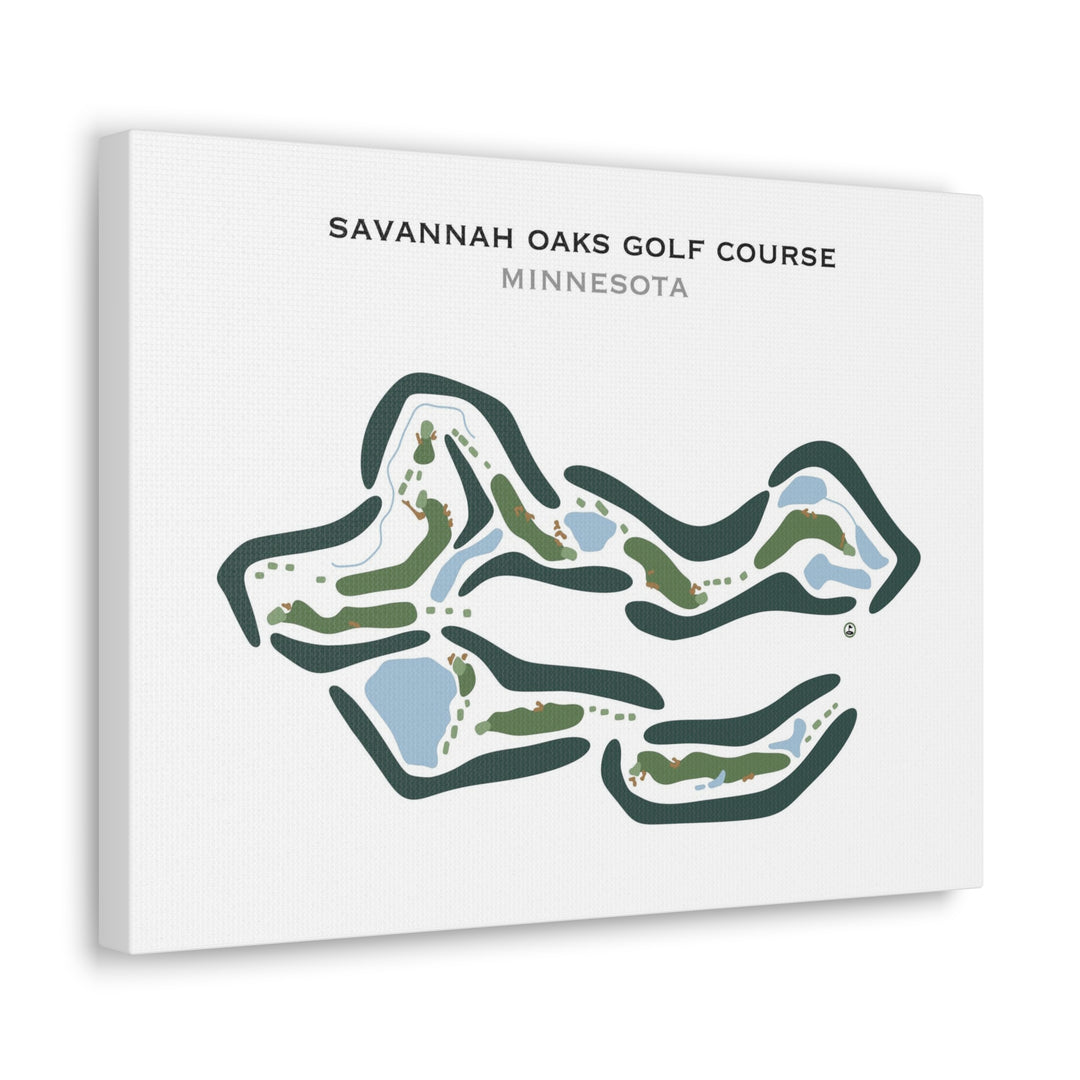 Savannah Oaks Golf Course, Minnesota - Printed Golf Courses