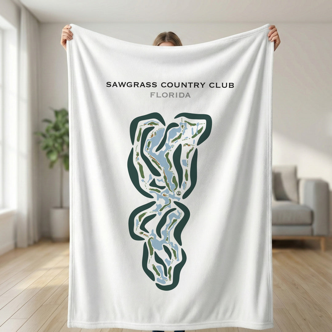 Sawgrass Country Club, Florida - Printed Golf Courses