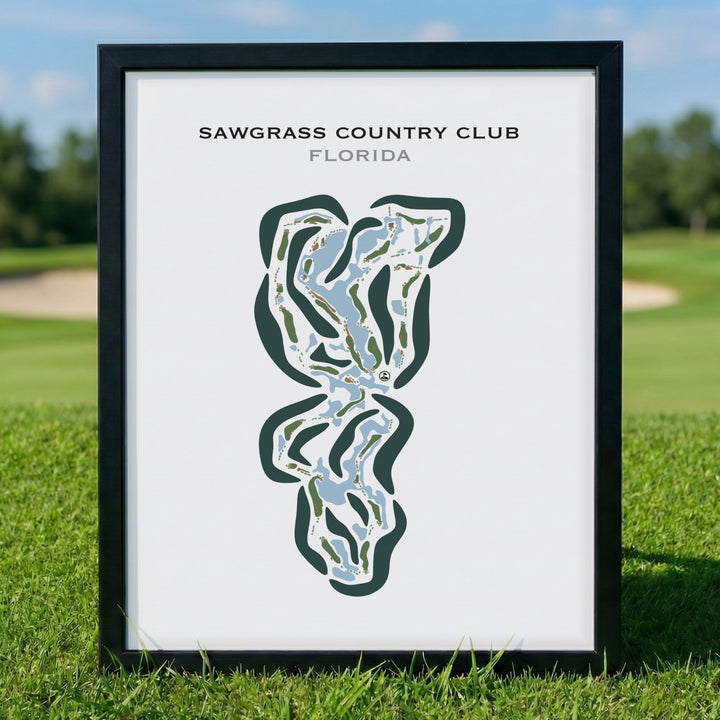 Sawgrass Country Club, Florida - Printed Golf Courses