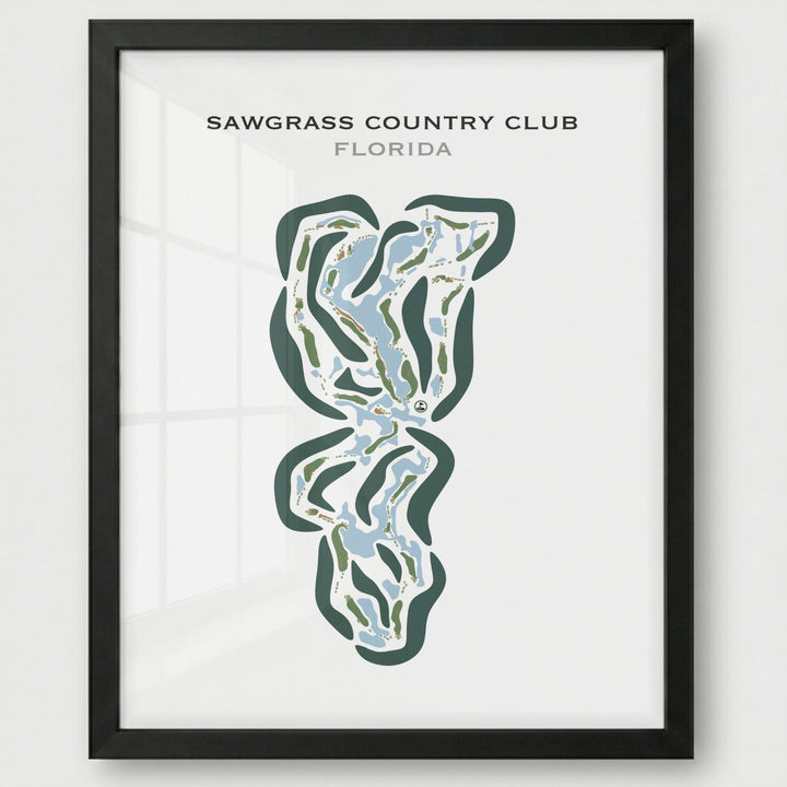 Sawgrass Country Club, Florida - Printed Golf Courses