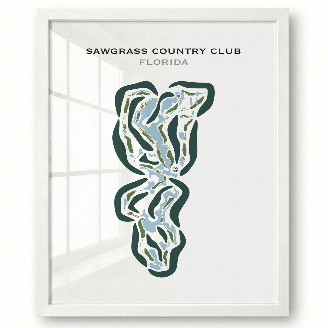 Sawgrass Country Club, Florida - Printed Golf Courses