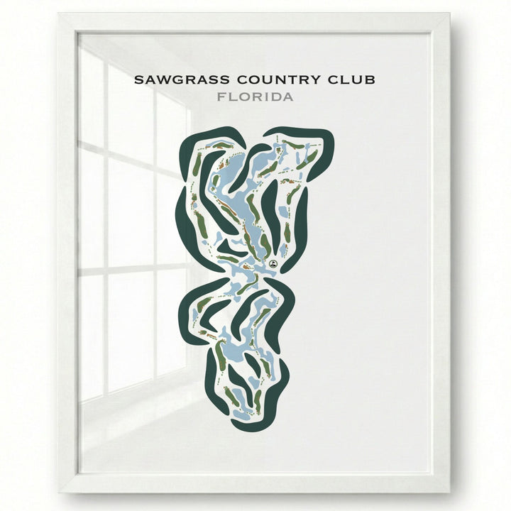 Sawgrass Country Club, Florida - Printed Golf Courses