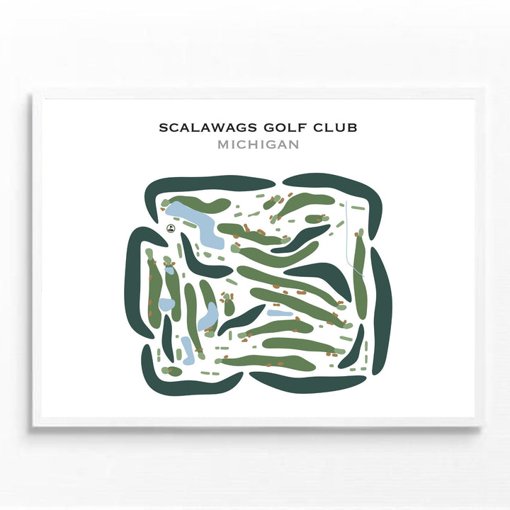 Scalawags Golf Club, Michigan - Printed Golf Courses
