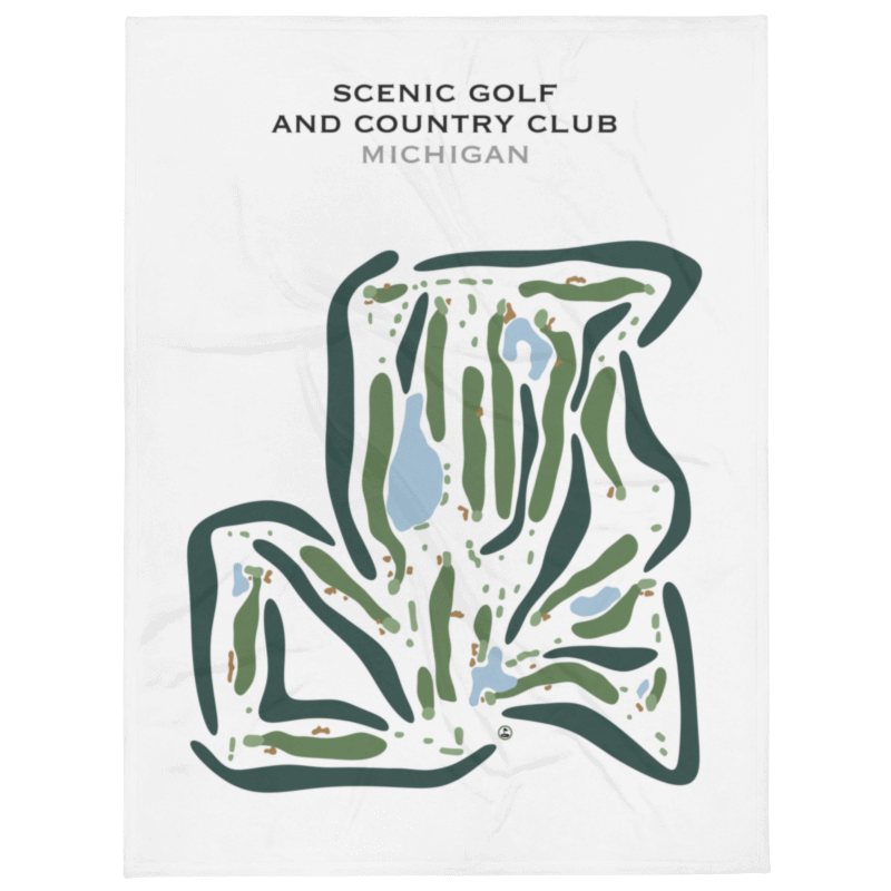 Scenic Golf and Country Club, Michigan - Printed Golf Courses