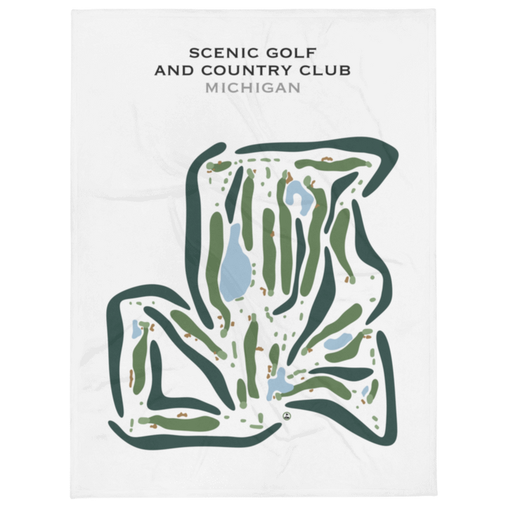 Scenic Golf and Country Club, Michigan - Printed Golf Courses