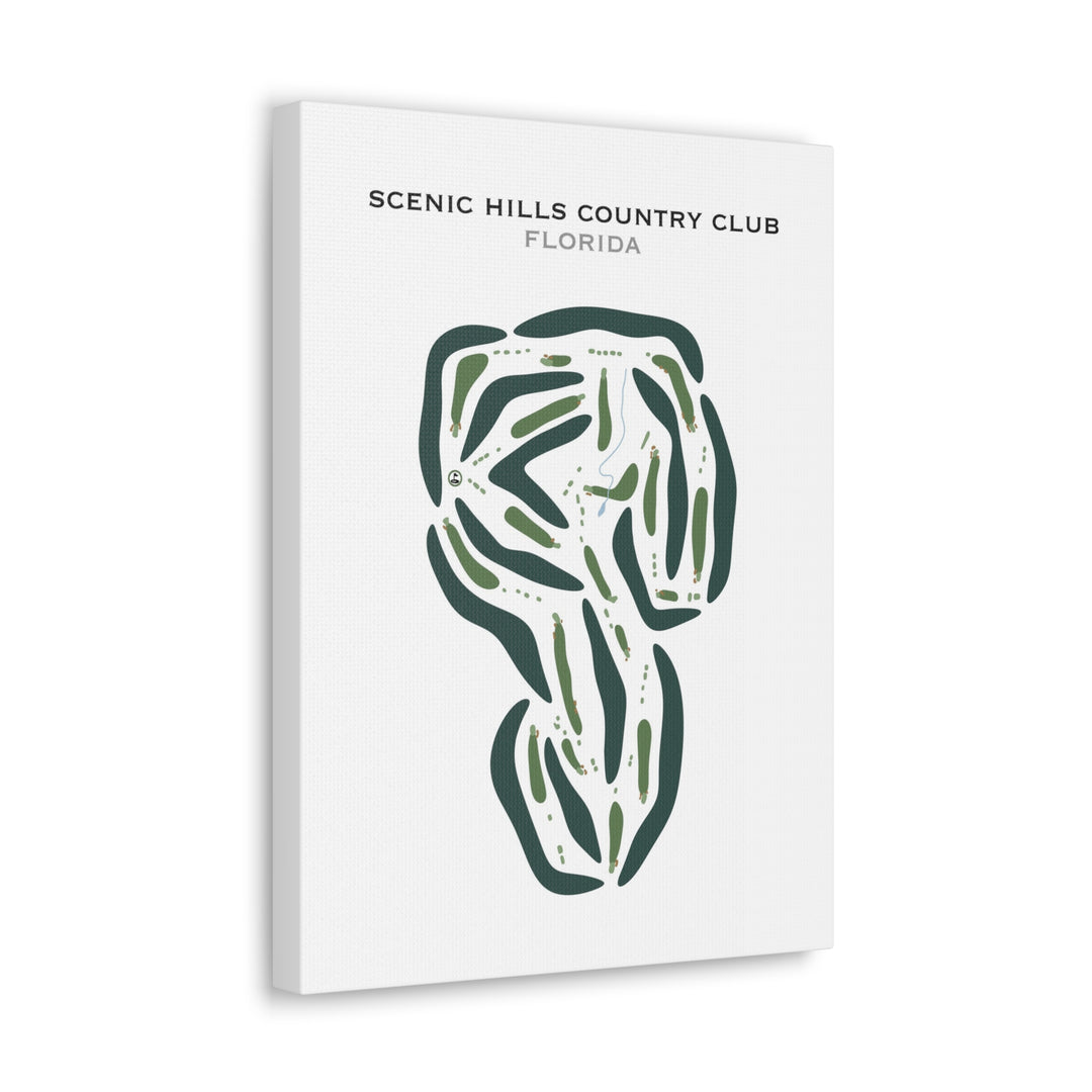 Scenic Hills Country Club, Florida - Printed Golf Courses