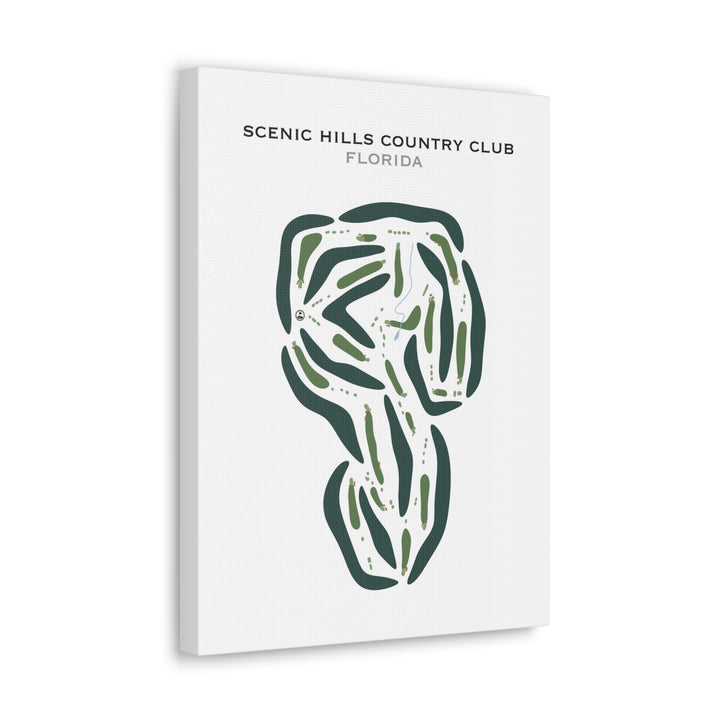 Scenic Hills Country Club, Florida - Printed Golf Courses