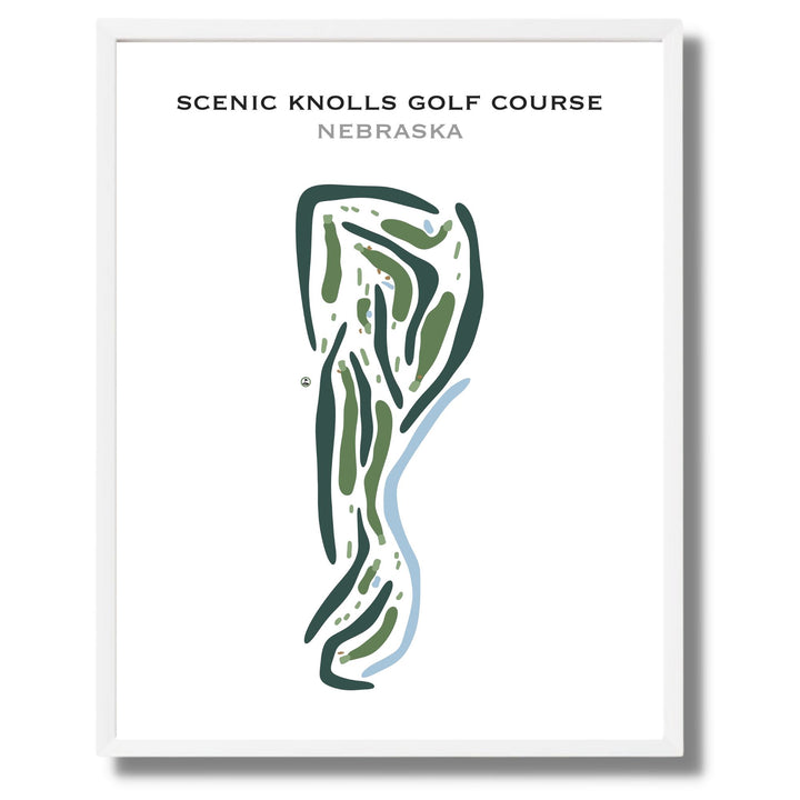 Scenic Knolls Golf Course, Nebraska - Printed Golf Courses