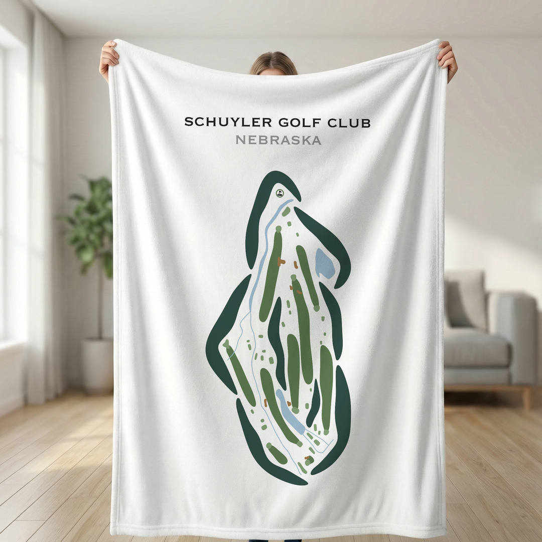 Schuyler Golf Club, Nebraska - Printed Golf Courses