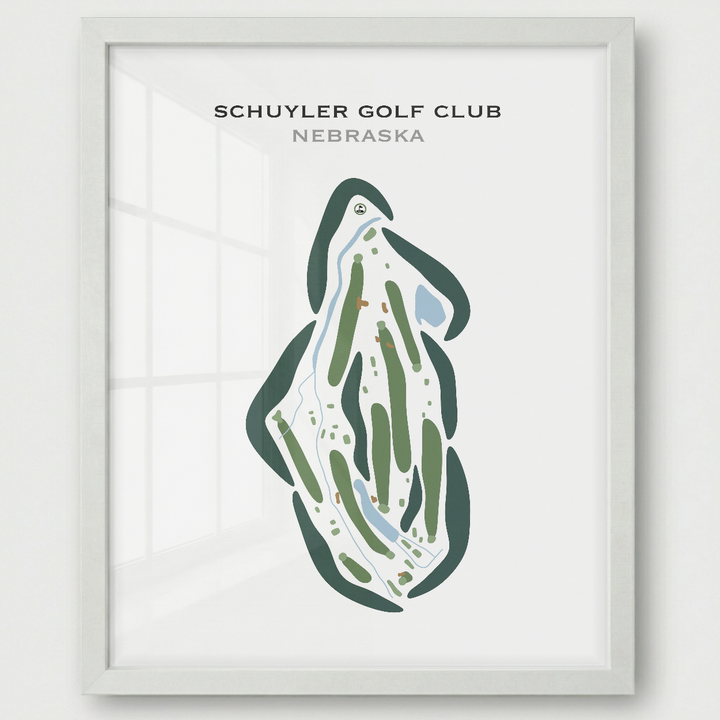 Schuyler Golf Club, Nebraska - Printed Golf Courses