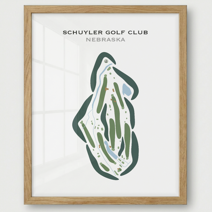 Schuyler Golf Club, Nebraska - Printed Golf Courses