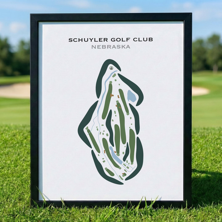 Schuyler Golf Club, Nebraska - Printed Golf Courses