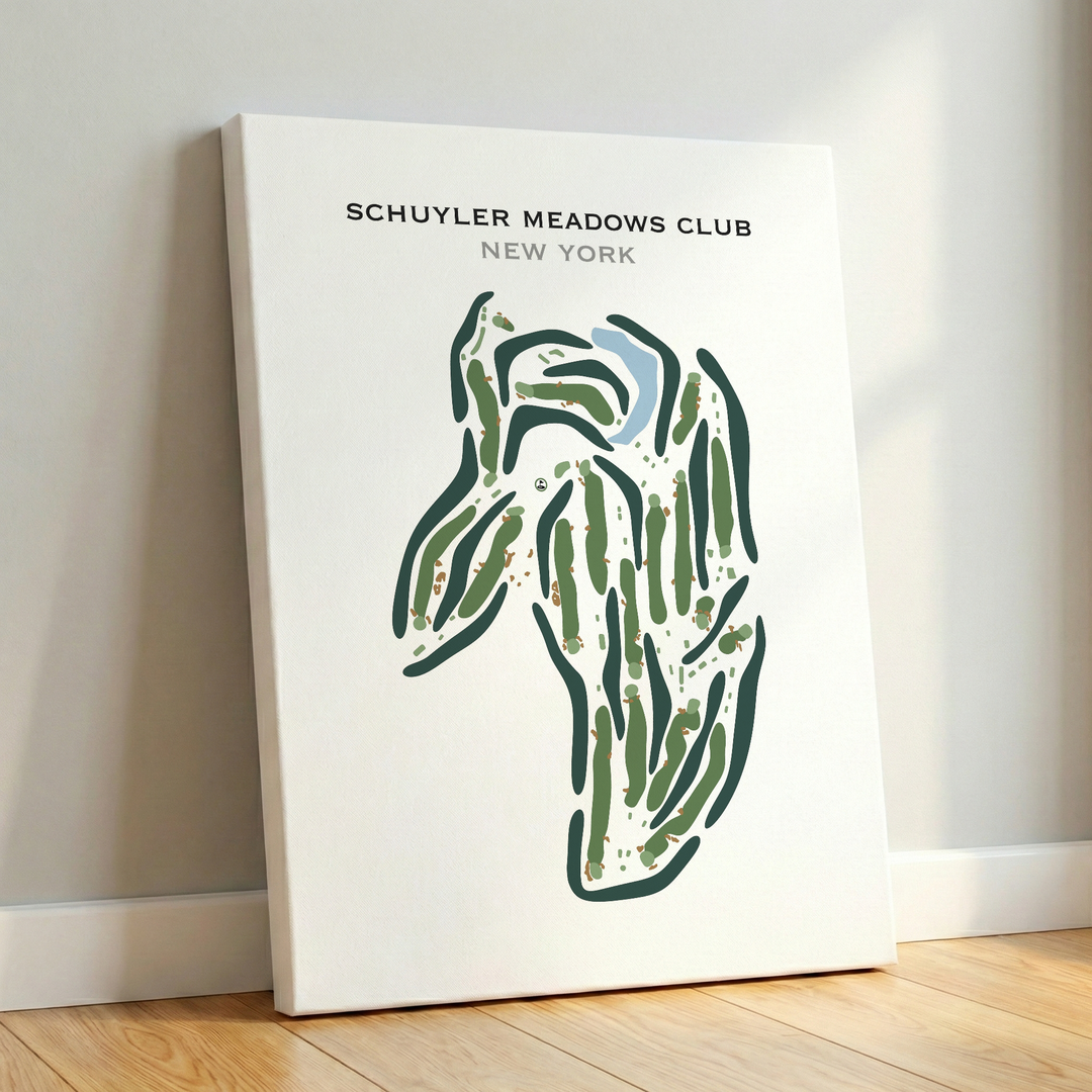 Schuyler Meadows Club, New York - Printed Golf Course