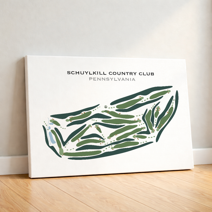 Schuylkill Country Club, Pennsylvania - Printed Golf Courses