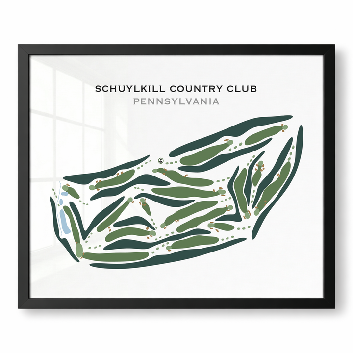 Schuylkill Country Club, Pennsylvania - Printed Golf Courses