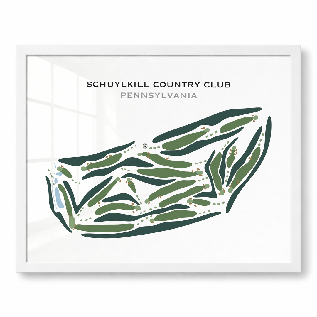 Schuylkill Country Club, Pennsylvania - Printed Golf Courses