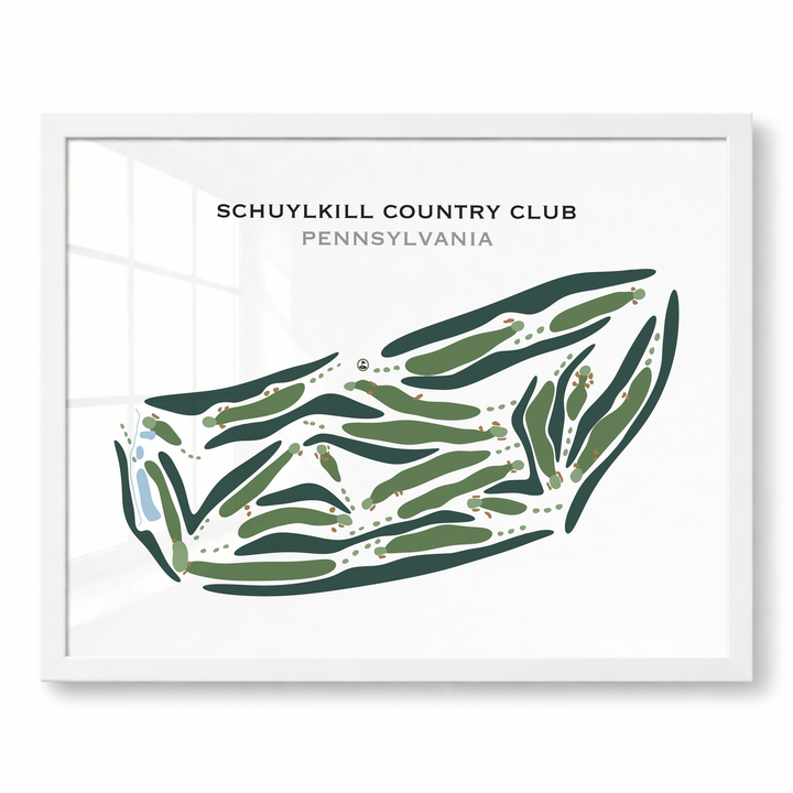 Schuylkill Country Club, Pennsylvania - Printed Golf Courses