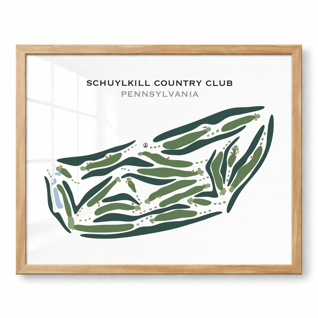 Schuylkill Country Club, Pennsylvania - Printed Golf Courses
