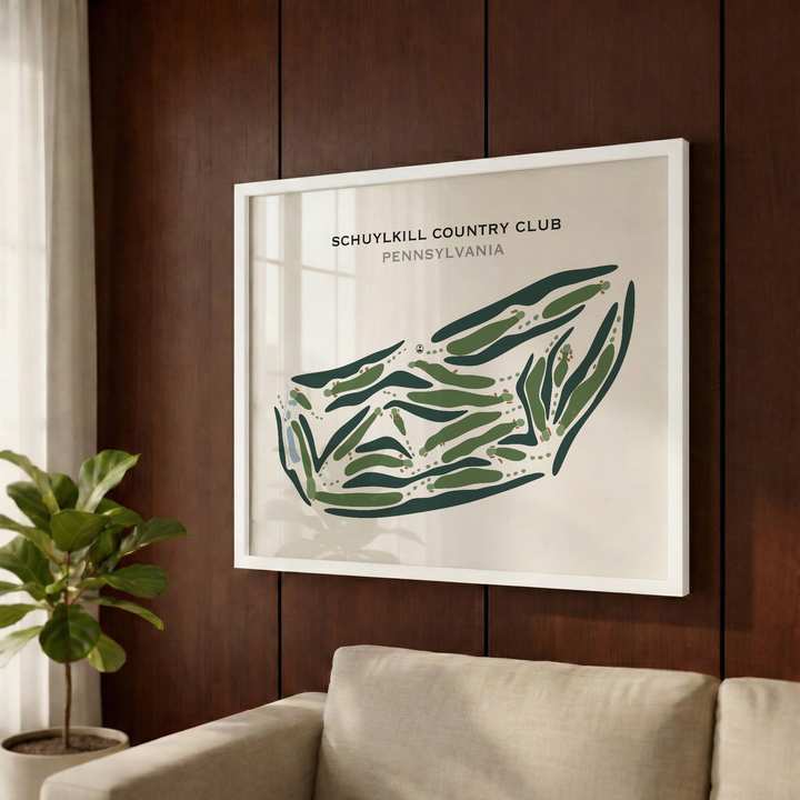 Schuylkill Country Club, Pennsylvania - Printed Golf Courses