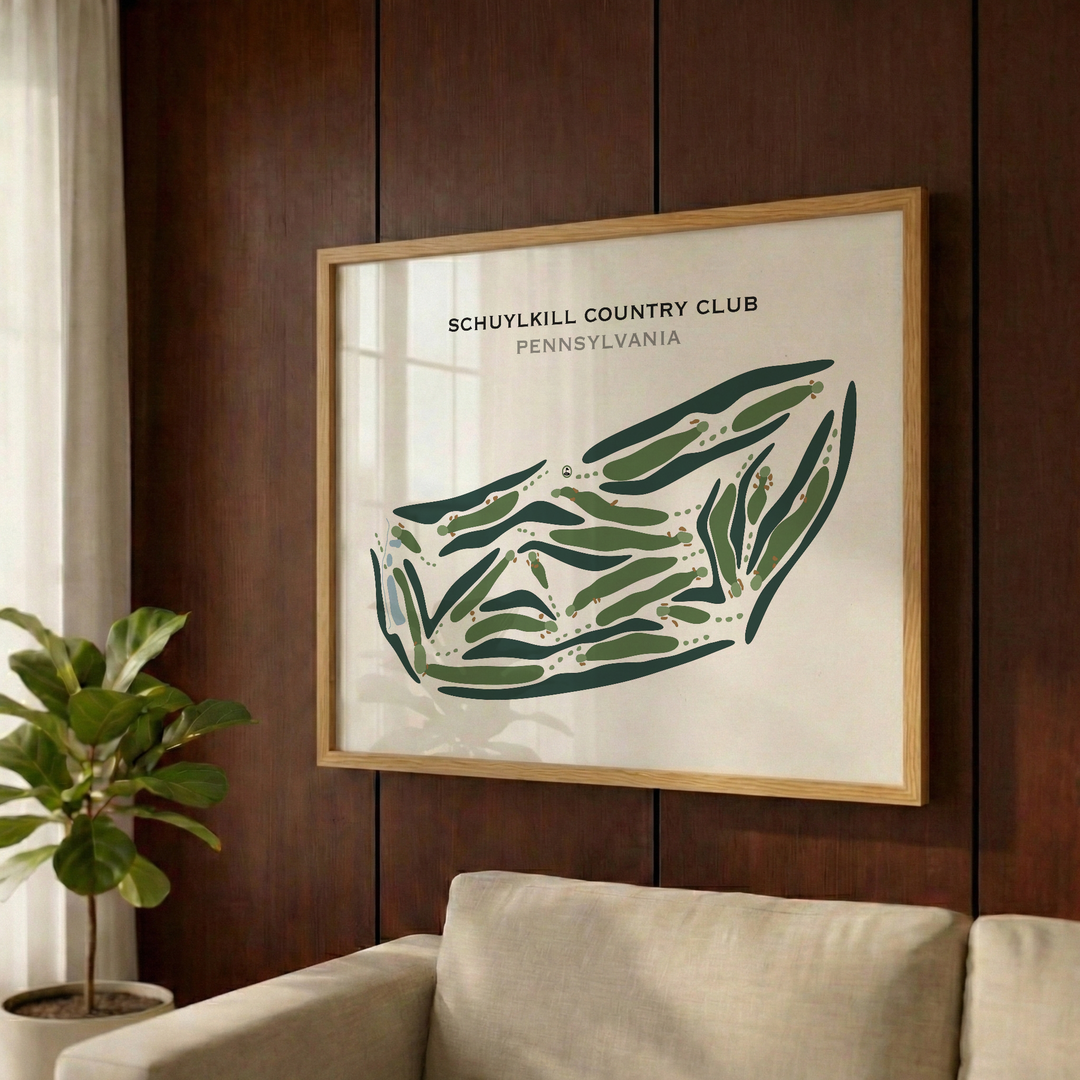 Schuylkill Country Club, Pennsylvania - Printed Golf Courses