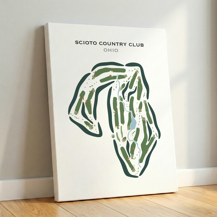 Scioto Country Club, Ohio - Printed Golf Course