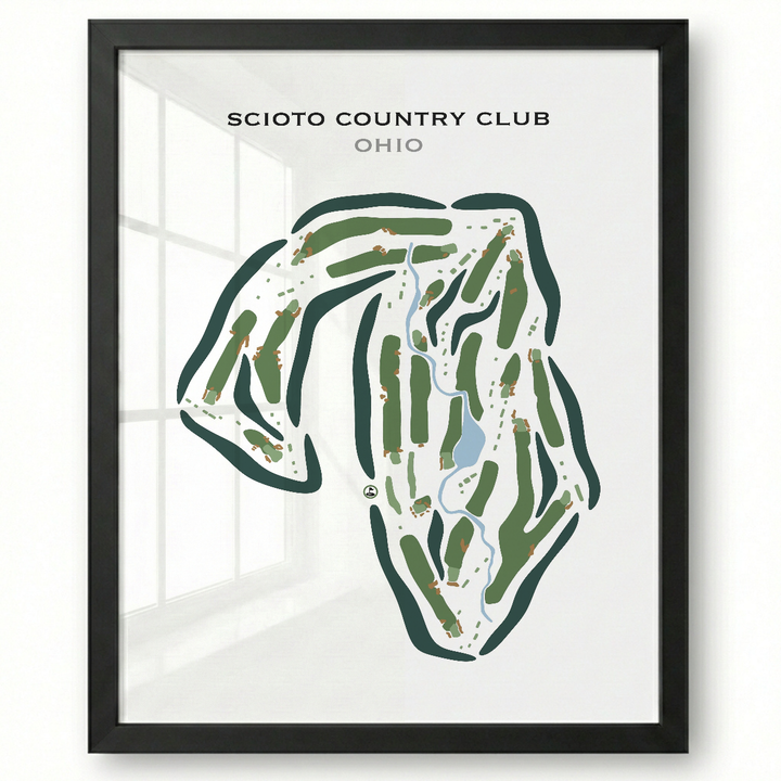 Scioto Country Club, Ohio - Printed Golf Course