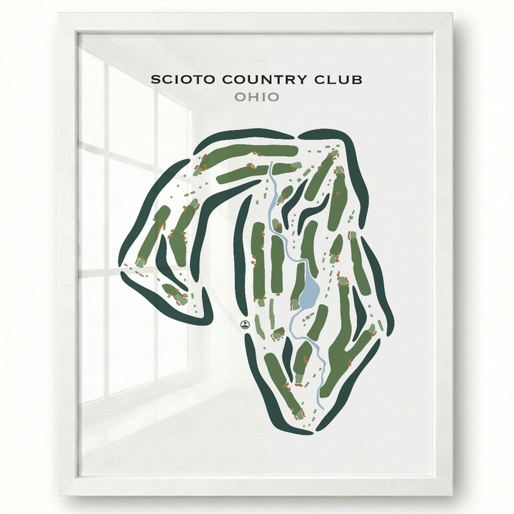 Scioto Country Club, Ohio - Printed Golf Course
