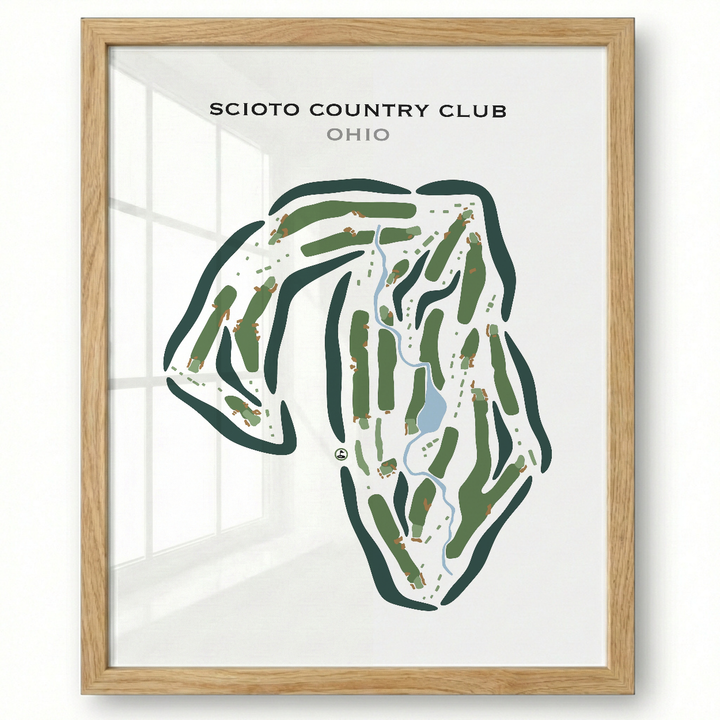 Scioto Country Club, Ohio - Printed Golf Course