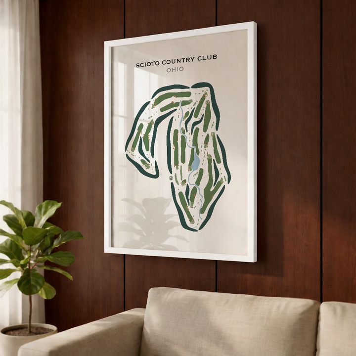 Scioto Country Club, Ohio - Printed Golf Course