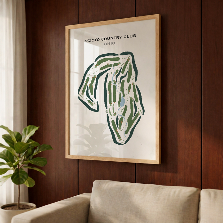 Scioto Country Club, Ohio - Printed Golf Course