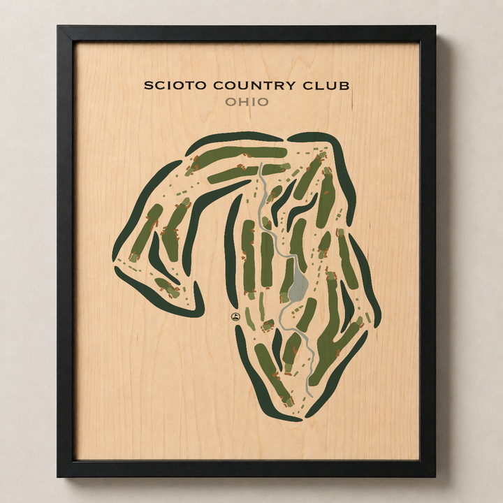 Scioto Country Club, Ohio - Printed Golf Course