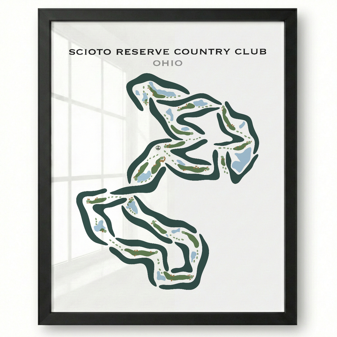 Scioto Reserve, Ohio - Printed Golf Courses