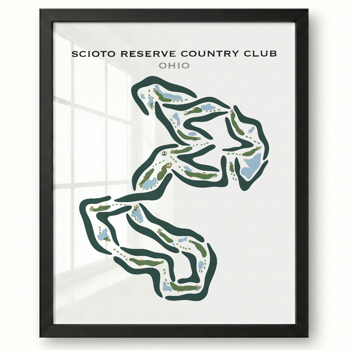 Scioto Reserve, Ohio - Printed Golf Courses