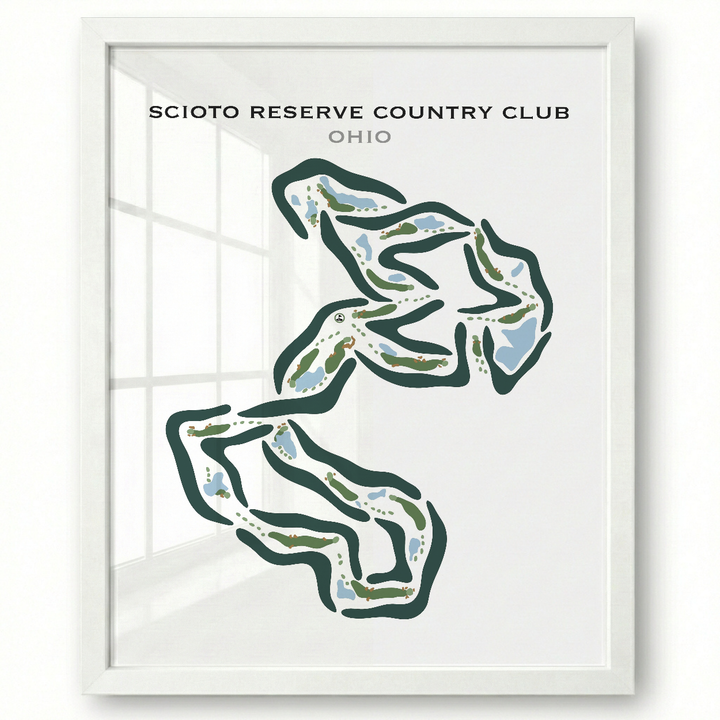 Scioto Reserve, Ohio - Printed Golf Courses
