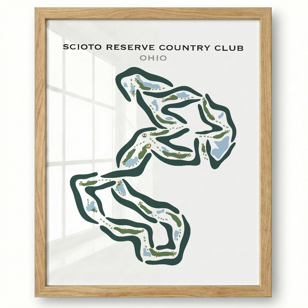 Scioto Reserve, Ohio - Printed Golf Courses