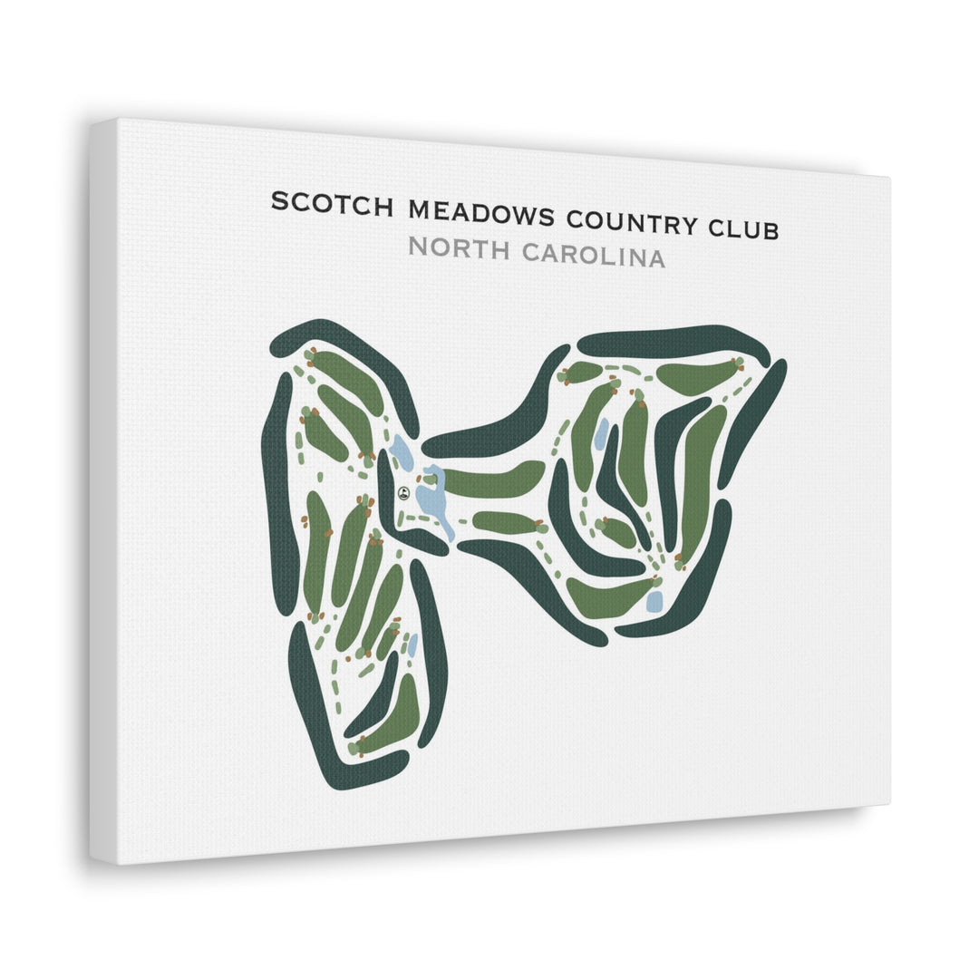 Scotch Meadows Country Club, North Carolina - Printed Golf Courses