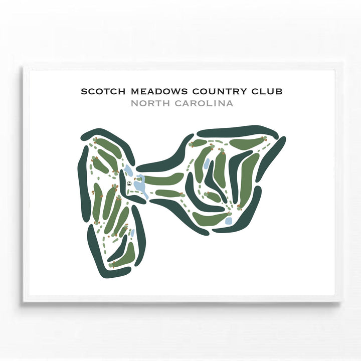 Scotch Meadows Country Club, North Carolina - Printed Golf Courses