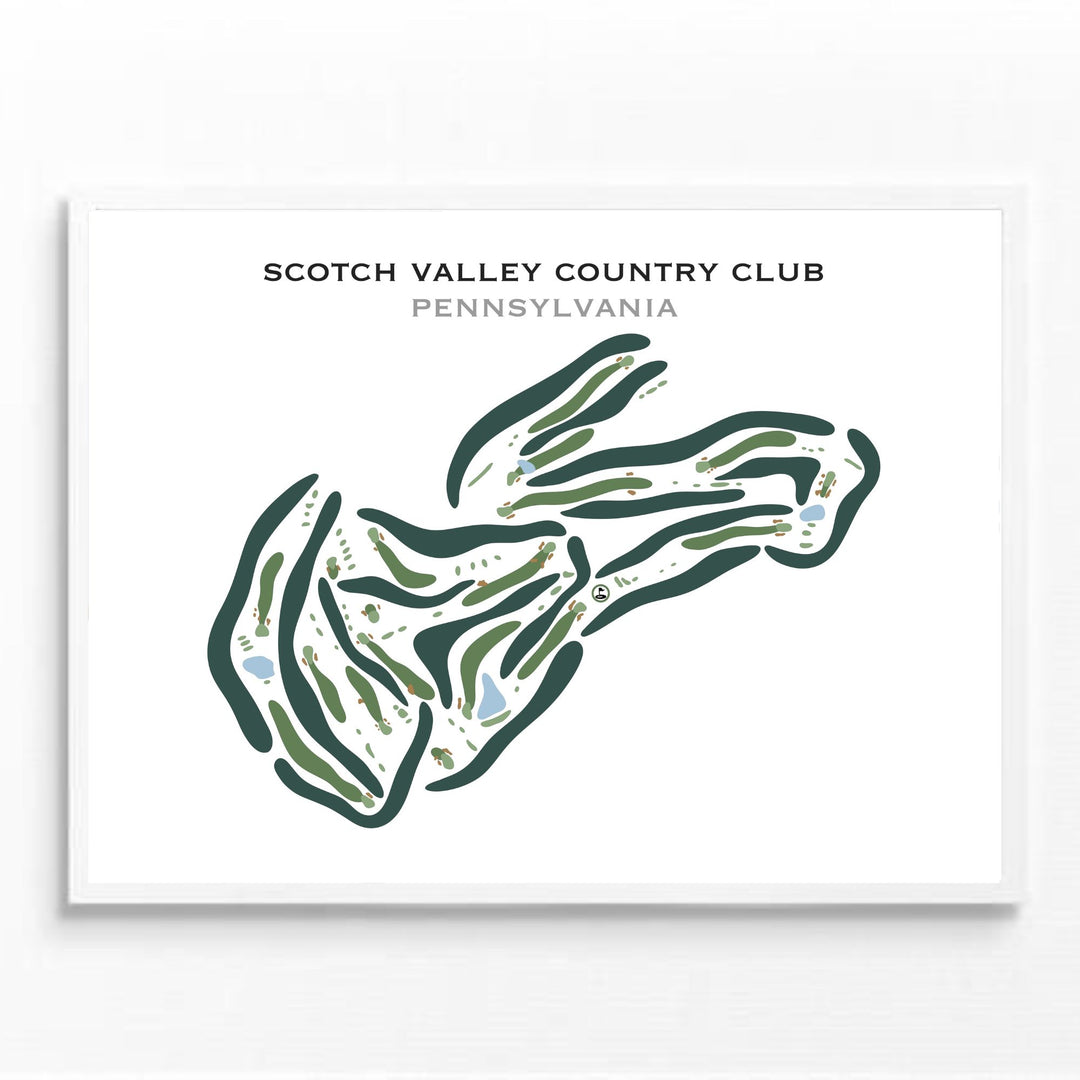 Scotch Valley Country Club, Pennsylvania - Printed Golf Courses