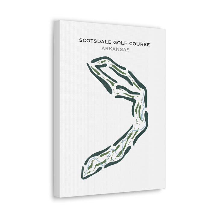 Scotsdale Golf Course, Arkansas - Printed Golf Course