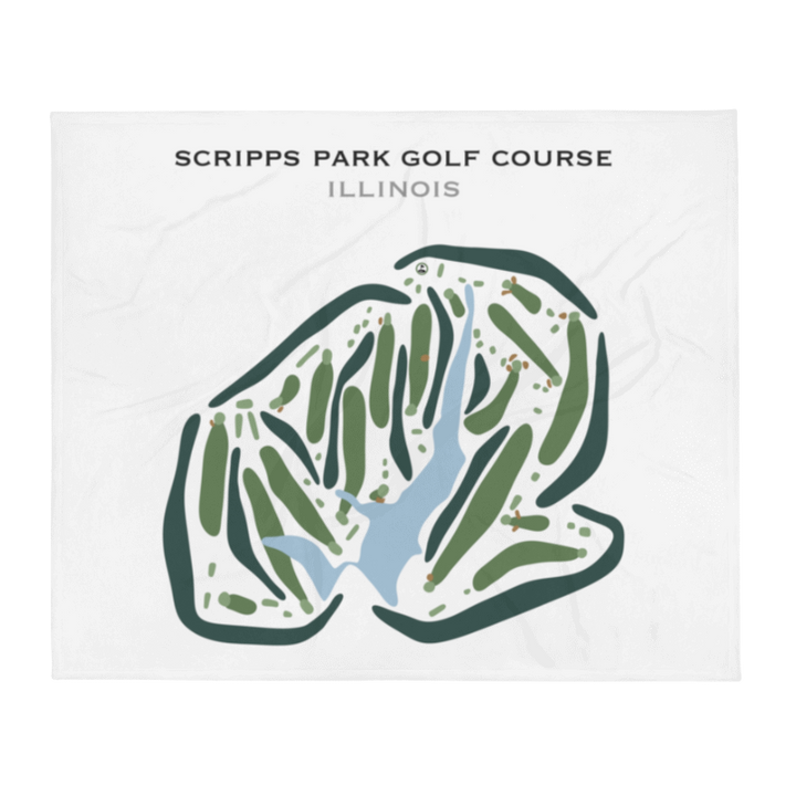 Scripps Park Golf Course, Illinois - Printed Golf Courses