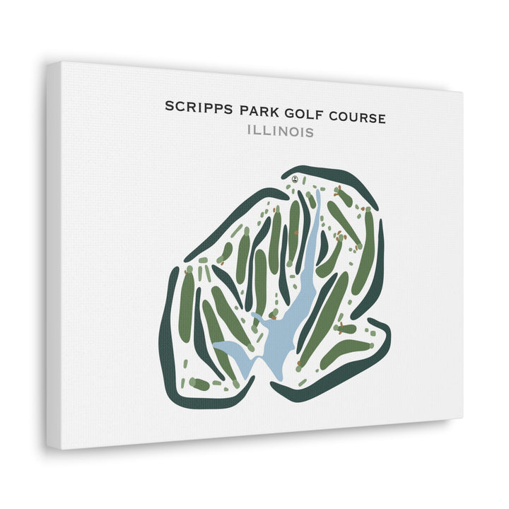 Scripps Park Golf Course, Illinois - Printed Golf Courses