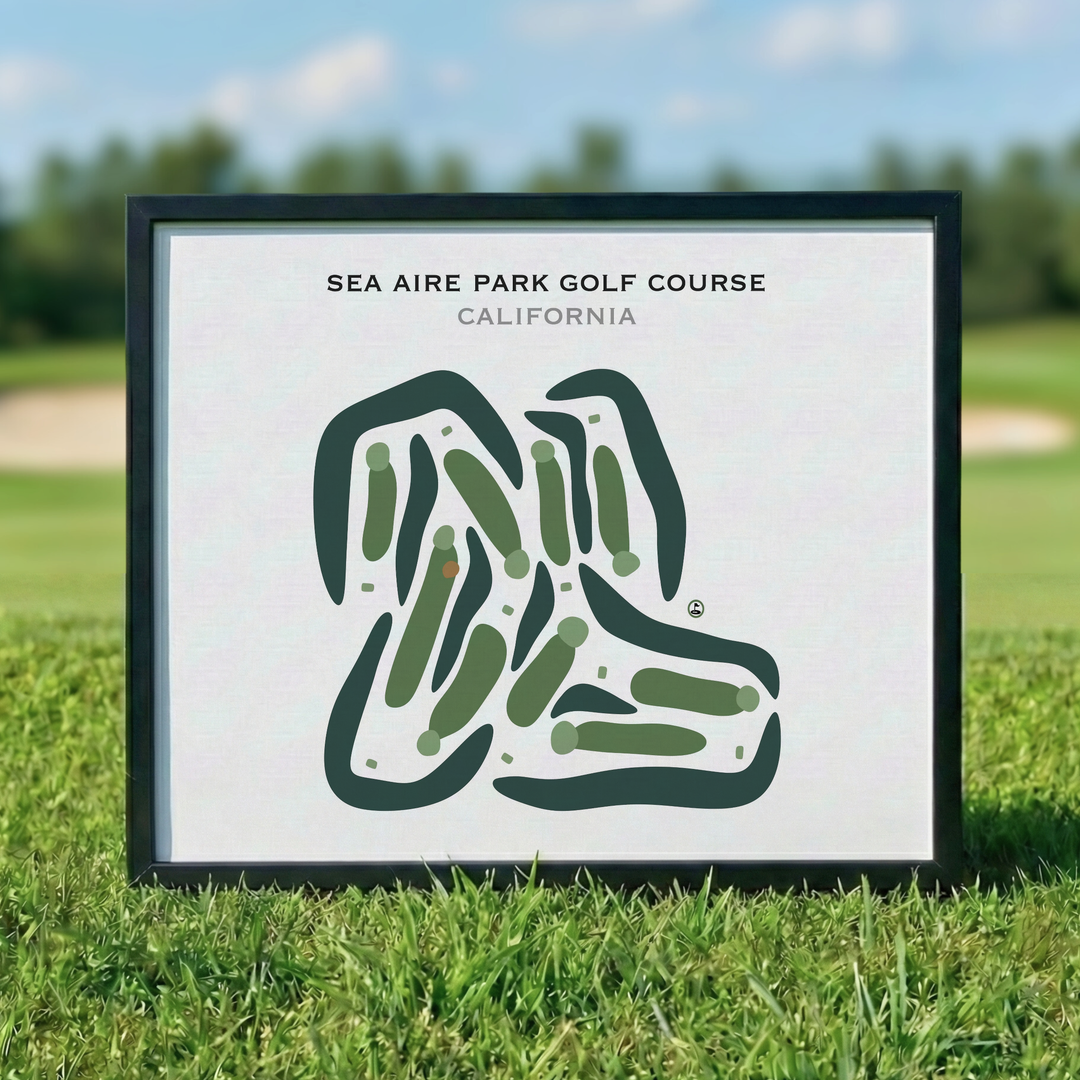 Sea Aire Park Golf Course, California - Printed Golf Courses