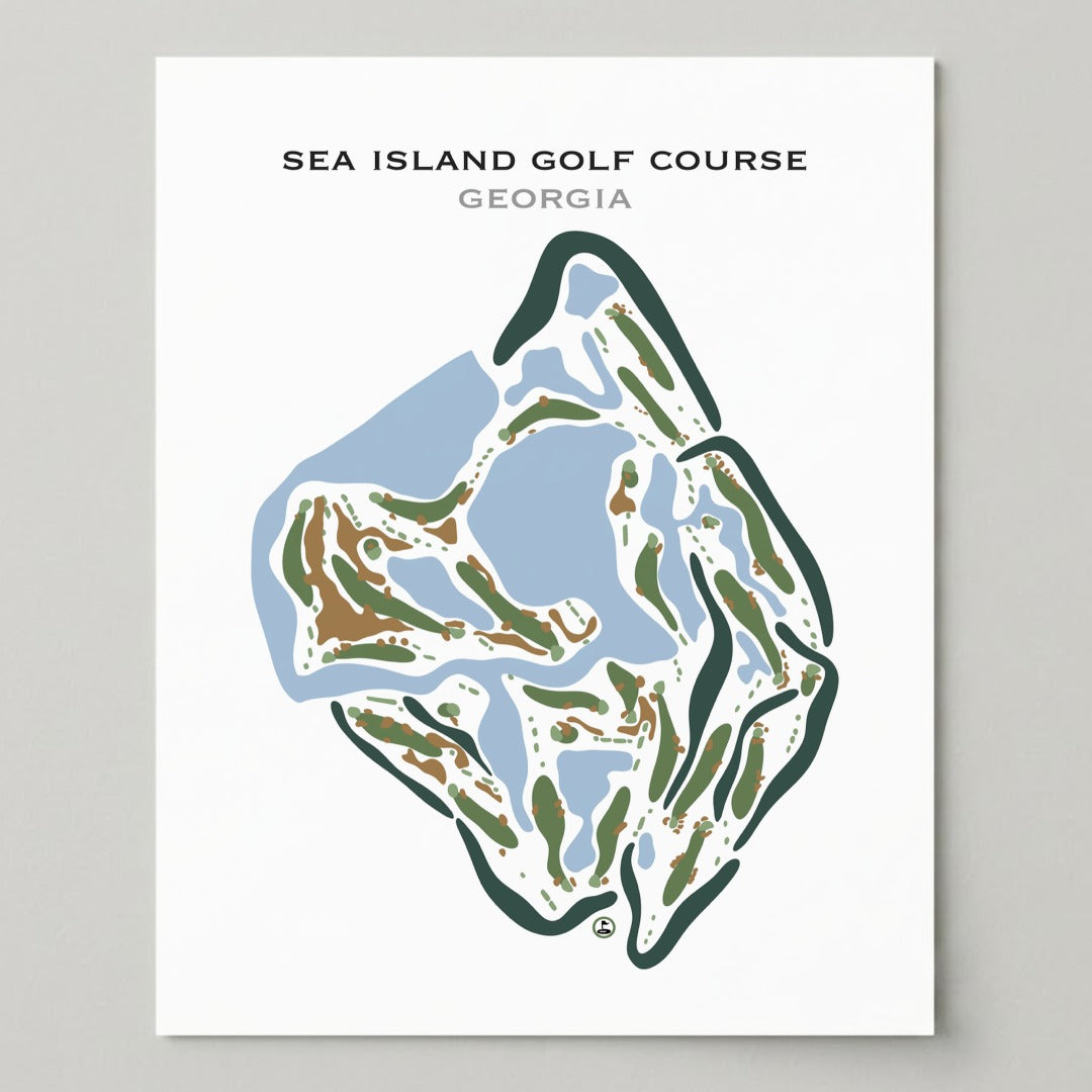Sea Island Golf Course, Georgia - Printed Golf Courses