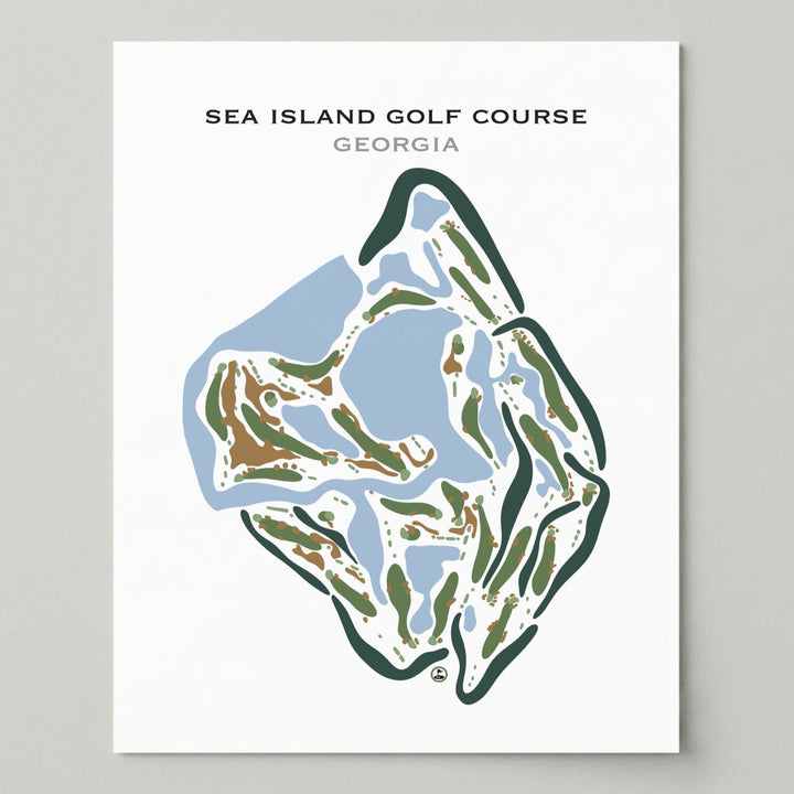 Sea Island Golf Course, Georgia - Printed Golf Courses