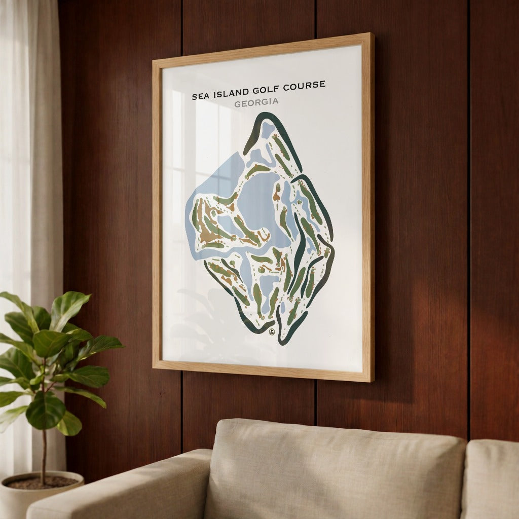 Sea Island Golf Course, Georgia - Printed Golf Courses